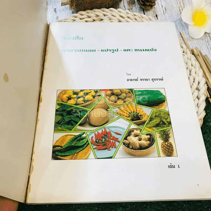 หนังสืออาหารถนอม แปรรูป และขนมแห้ง